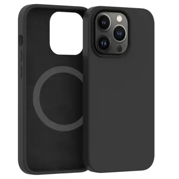 Husa protectie Flippy pentru iPhone 14 Pro Max Mag Safe 2 in 1 incarcare si magnet Soft silicone Negru 