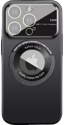 Husa protectie MagSafe Kathy Tech Flippy pentru Apple iPhone 13 Pro Max Dublu Cerc Negru 
