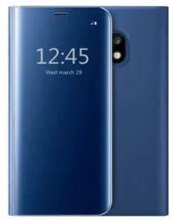 Husa Samsung A71 Flip Cover Oglinda Albastru 