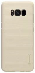 Husa Samsung Galaxy S8 Nillkin Frosted Shield Auriu + Folie de protectie 