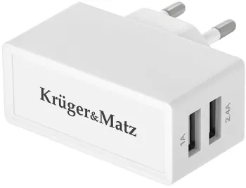Incarcator retea dual USB 2.4A Kruger&Matz 