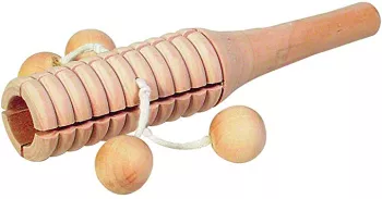 Instrument muzical cu 4 bile din lemn 