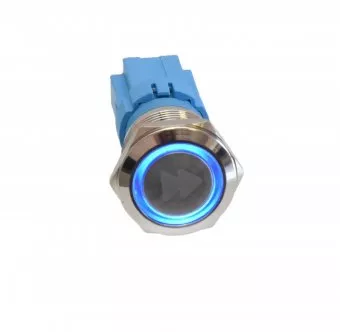 Intrerupator metalic LED 12V ON-OFF fara retinere ermetic IP67 