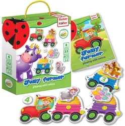 Joc educativ cu velcro Jolly Farmer Roter Kafer RK6101-03 