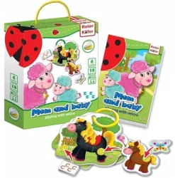 Joc educativ cu velcro Mami si Bebe Roter Kafer RK6101-04 
