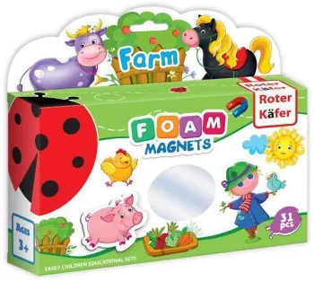Joc educativ Lumea in Magneti - Animale din Ferma Roter Kafer RK3030-01 