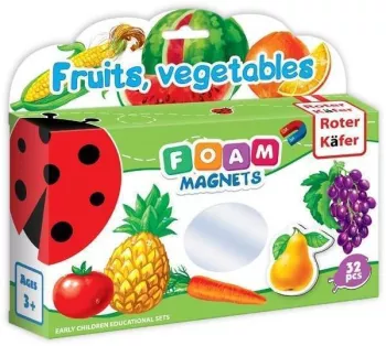 Joc educativ Lumea in Magneti - Fructe si legume Roter Kafer RK2101-04 