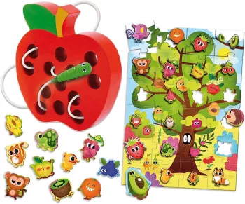 Joc Montessori 2 in 1 - Fructe 