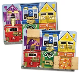 Joc pentru dezvoltarea abilitatilor incuie si descuie melissa and doug 