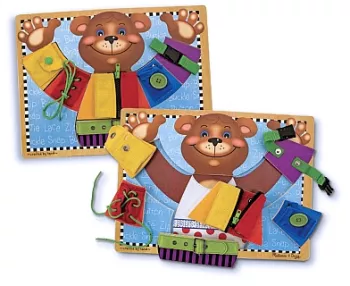 Joc pentru dezvoltarea abilitatilor invata sa te imbraci melissa and doug 