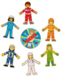Joc puzzle din lemn meseriile 