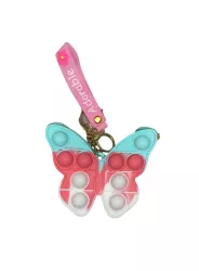 Jucarie antistres din silicon Flippy Pop It Now and Flip It Portofel fluturas Bleu/Alb 