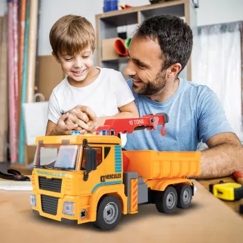 Jucarie interactiva MalPlay Camion cu macara 