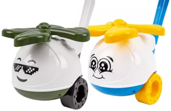 Jucarie zornaitoare de impins TechnoK elicopter pentru baieti 
