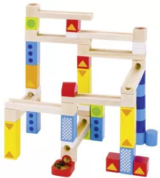 Labirint din lemn de construit cursa cu bile 