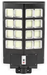 Lampa solara stradala Flippy cu telecomanda senzor de miscare si lumina suport prindere 640 LED-uri IP65 ABS 20AH 400W temperatura culoare 