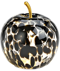 Mar decorativ negru cu 20 LED 16x17 cm 