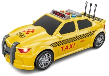 Masina taxi cu sunete lumini functie usi deschise City Taxi scara 1 16 