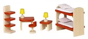 Mobilier pentru casute papusi - camera copiilor 