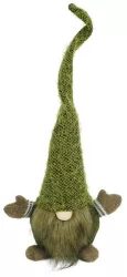 Ornament de Craciun spiridus Flippy verde/maro textil 56 cm 