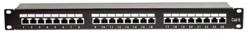 Patch panel 24 porturi RJ45 FTP cat5E montabil in rack 19 1U sertizare Krone 110 PBPP33 