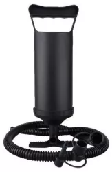 Pompa manuala pentru umflat obiecte gonflabile colace saltele cu 3 adaptori pentru interconectare si furtun negru Flippy 