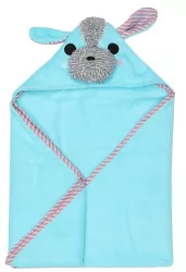 Prosop de baie cu gluga zoocchini 76x76cm yorkie 