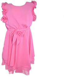 Rochie eleganta fara maneci pentru fete Mini Junior MJ-05 Fucsia 
