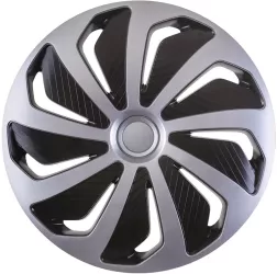Set 4 capace roti model WIND 16 - SILVER & BLACK 