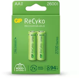 Set acumulatori R6 AA NiMh 2700mAh 2buc GP ReCkyo 