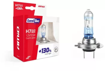 Set becuri cu halogen H7 12V 55W LumiTec LIMITED + 130 DUO BOX 