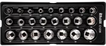 Set capete tubulare sertar TIP A 385x150 mm pentru dulap mobil 1/2 8-32 mm 24 buc RICHMANN EXCLUSIVE 