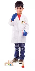 Set costum si accesorii de laborator pentru copii 