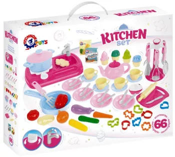 Set de bucatarie cu ustensile TechnoK 66 de piese 