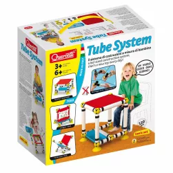 Set de constructie Quercetti Tube System 120 piese 