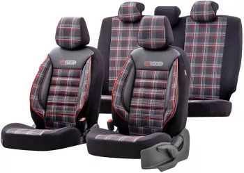 Set huse scaun auto PREMIUM Universale fractionate OTOM GTI SPORT 801 