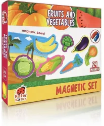 Set magnetic Fructe si Legume cu Plansa magnetica inclusa 24 piese Roter Kafer RK2090-06 