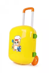 Set mini bucatarie in troliu galben TechnoK cu accesorii 