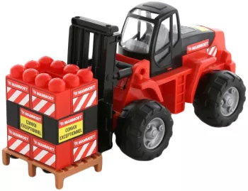 Stivuitor cu palet cuburi - Mammoet 48x21x22 cm Polesie
