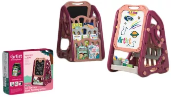 Tablita plastic pentru scris/desen cu suport carti fete 39.5x43.5x72 cm 