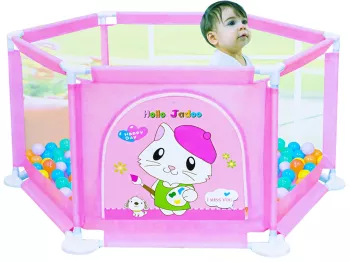 Tarc de joaca fete + 50 mingiute 135x135x62.6 cm 