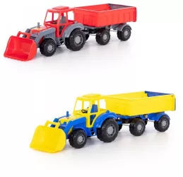 Tractor cu remorca si incarcator - Altay 67x17x18 cm Polesie 
