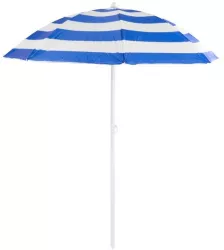 Umbrela plaja Strend Pro cu inclinatie model dungi albastru si alb 180 cm 