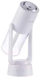 Umidificator si Purificator aer ultrasonic portabil rezervor 200ml cu ioni negativi LED 7 culori rotatie 360 grade Alb