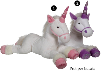 Unicorn alb - jucarie din plus 80 cm 