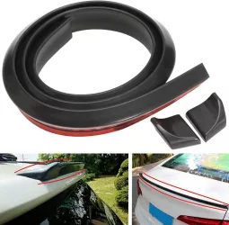 Eleron din cauciuc tip M NEGRU 1 5m x 3.5cm 