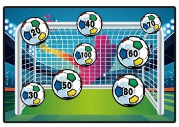 Set de Fotbal Flippy Joc Recreativ pentru Copii Minge cu Scai Poarta din Material Textil 150 x 100 cm Multicolor 