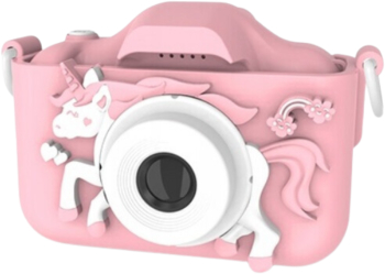 Camera Digitala Pentru Copii in Roz cu Tema Unicornului. 