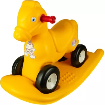 Calut balansoar 2 in 1 galben - ROBENTOYS 
