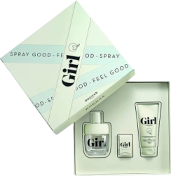 Set Apa de Toaleta cu vaporizator 100 ml + Gel exfoliant 100 ml + Apa de Toaleta cu vaporizator 4.5 ml Rochas Girl 
